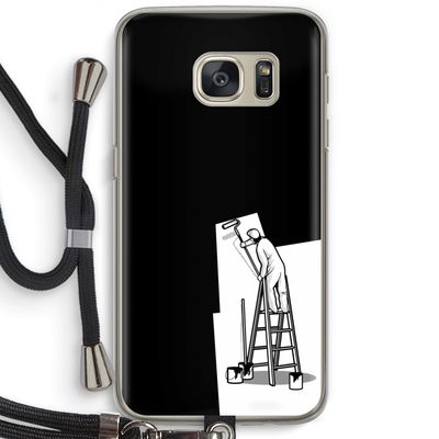 Musketon Painter: Samsung Galaxy S7 Transparant Hoesje met koord