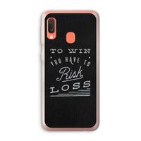 Risk loss: Samsung Galaxy A20e Transparant Hoesje Risk loss: Samsung Galaxy A20e Transparant Hoesje