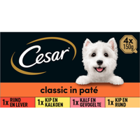 Cesar Classic in Pate 4 x 150 g bij Jumbo