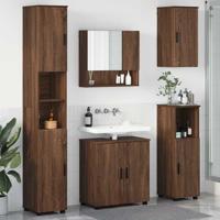 Badkamermeubelset 5 pcs bruin eikenkleur 61 x 35 x 64 cm
