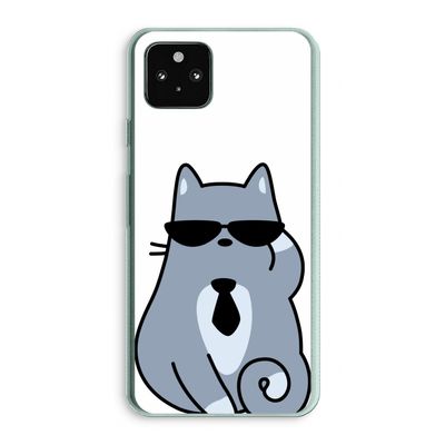 Cool cat: Google Pixel 5a 5G Transparant Hoesje