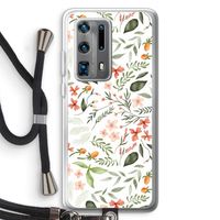 Sweet little flowers: Huawei P40 Pro Plus Transparant Hoesje met koord