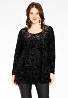 Yoek Tuniek flare FLOCK | Zwart | Maat 54/56