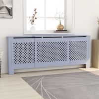VidaXL Radiatorombouw 205 cm mdf grijs