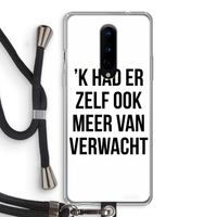 Meer verwacht: OnePlus 8 Transparant Hoesje met koord