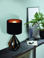 EGLO tafellamp Carlton 5 - zwart/koper - Leen Bakker - thumbnail