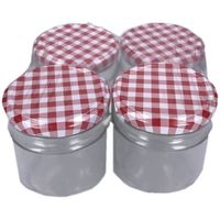 4x Luchtdichte weckpotten/jampotten transparant glas 210 ml - Weckpotten - thumbnail