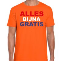 Alles bijna gratis t-shirt oranje voor heren - Koningsdag shirts - thumbnail