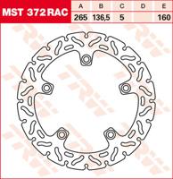 TRW Remschijf, remschijven voor de moto, MST372RAC