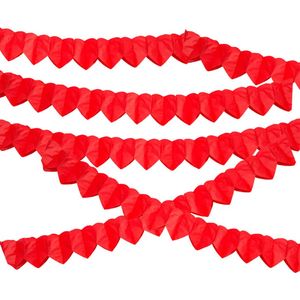 Valentijn versiering/decoratie 10x hartjes slingers a 2 meter - Feestslingers