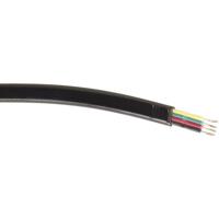 Velleman TFC4008BK Telefoonkabel 4 x 0.08 mm² Zwart per meter - thumbnail