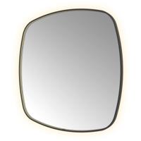 Hotbath &More Mirrors Contour LED Badkamerspiegel - Figuur - 120 x 120 cm - Geborsteld Zwart Pvd