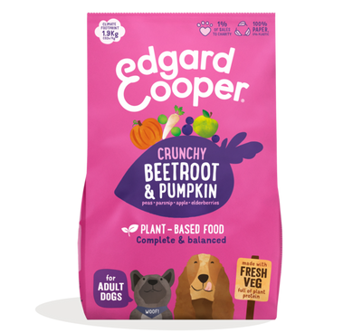 Edgard & Cooper Hond plantaardig rode biet & pompoen 1kg