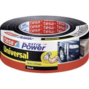 tesa UNIVERSAL 56389-00001-05 Textieltape tesa extra Power Zwart (l x b) 50 m x 50 mm 1 stuk(s)