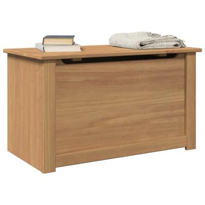 Opbergkist met deksel Panama 79x42x46 cm massief grenenhout