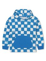 Marc Jacobs Kids hoodie en coton à carreaux - Bleu - thumbnail