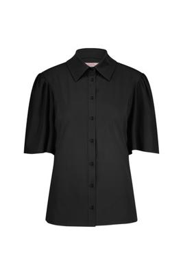 Poppy butterfly blouse - black - 91536