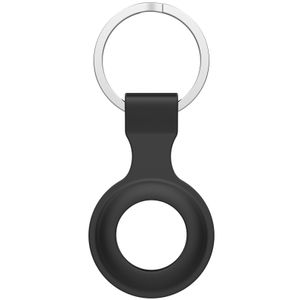 Apple AirTag Silicone Ring Sleutelhanger - Zwart