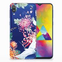 Samsung Galaxy M20 (Power) | TPU Hoesje | Bird Flowers