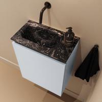Toiletmeubel Mondiaz Ture Dlux | 40 cm | Meubelkleur Clay | Eden wastafel Lava Links | Zonder kraangat