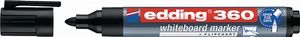 Edding Whiteboardmarker | zwart | streepbreedte 1,5-3 mm ronde punt | 10 stuks - 4-360001 4-360001