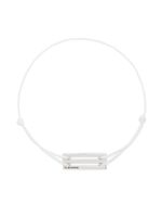 Le Gramme "bracelet 2,5g en corde à breloque en argent sterling" - Blanc