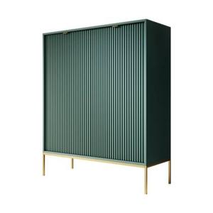 Meubella Dressoir Navil 2 - Groen - 104 cm - Hoog