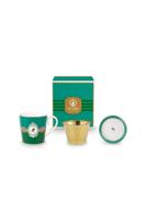 Pip Studio Tea for One Love Birds Medallion Emerald-Groen