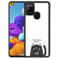 Samsung Galaxy A21s | Bumper Hoesje | Cat Good Day