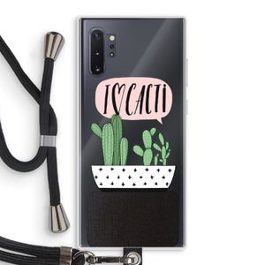 I love cacti: Samsung Galaxy Note 10 Plus Transparant Hoesje met koord