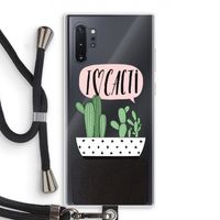 I love cacti: Samsung Galaxy Note 10 Plus Transparant Hoesje met koord