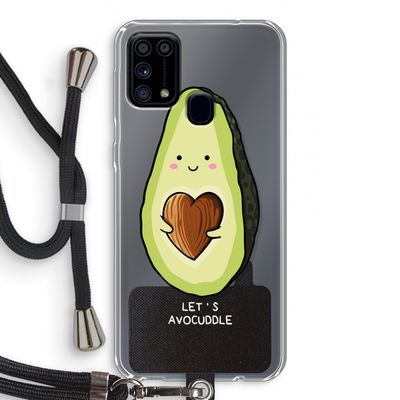 Avocuddle: Samsung Galaxy M31 Transparant Hoesje met koord