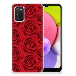 Samsung Galaxy A03S TPU Case Red Roses