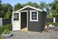 Outdoor Life Products | Tuinhuis Wels 230 x 230 | Gecoat | Carbon Grey-Wit