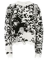 JW Anderson pull à motif QR-code - Blanc