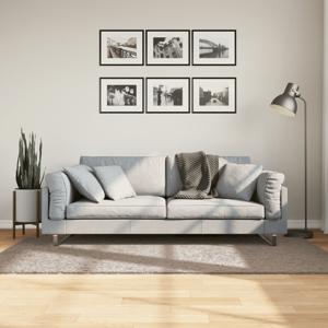 VidaXL Vloerkleed pamplona shaggy hoogpolig modern 100x200 cm beige
