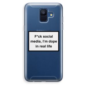 I'm dope: Samsung Galaxy A6 (2018) Transparant Hoesje