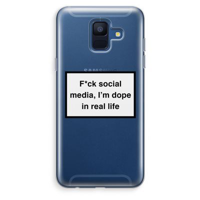 I'm dope: Samsung Galaxy A6 (2018) Transparant Hoesje