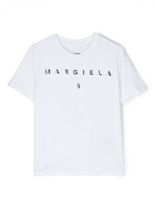 MM6 Maison Margiela Kids t-shirt en coton à logo imprimé - Blanc