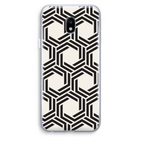 Geometrisch patroon: Samsung Galaxy J3 (2017) Transparant Hoesje Geometrisch patroon: Samsung Galaxy J3 (2017) Transparant Hoesje