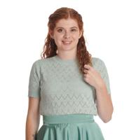 Banned Sweet Gardina Jumper Top Green-S