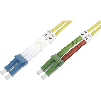 Digitus DK-293LCA3LC-02 Glasvezel Optische vezel Aansluitkabel [1x LC/APC 8°-stekker - 1x LC-stekker] 9/125 µ Singlemode OS2 2.00 m