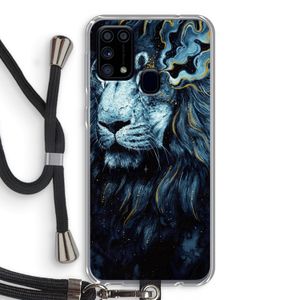 Darkness Lion: Samsung Galaxy M31 Transparant Hoesje met koord