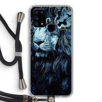 Darkness Lion: Samsung Galaxy M31 Transparant Hoesje met koord