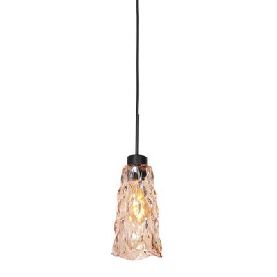 Steinhauer HanglampVidrio zwart met amber glas - 3831ZW