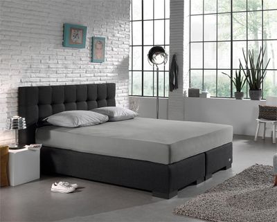 Dreamhouse - Hoeslaken Enkel Jersey - Grijs - 90 x 200 Dreamhouse - Hoeslaken Enkel Jersey - Grijs - 90 x 200