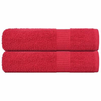 VidaXL Handdoeken 2 st 50x100 cm 360 g/m² 100% katoen rood
