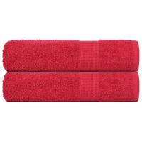 VidaXL Handdoeken 2 st 50x100 cm 360 g/m² 100% katoen rood