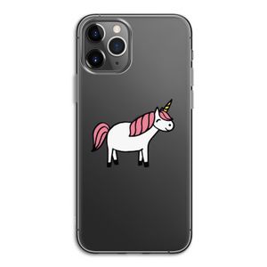 Eenhoorn: iPhone 11 Pro Transparant Hoesje