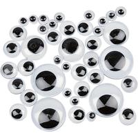 Creativ Company Wiebelogen, zelfklevend, d 6-20 mm, 1100 div/ 1 doos